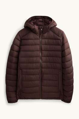 Quilted jacket with hood