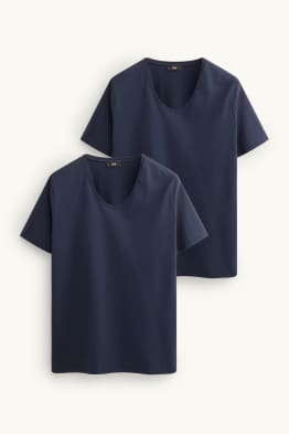 Multipack 2er - T-Shirt mit V-Ausschnitt - LYCRA®
