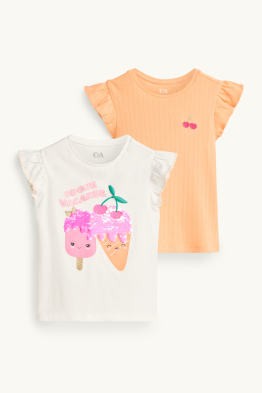 Multipack 2er - Eis und Kirsche - Kurzarmshirt