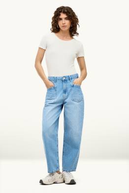 Barrel jeans - vita alta