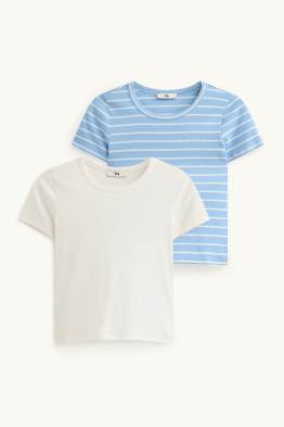 Multipack 2er - Kurzarmshirt - gestreift