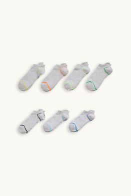 Multipack of 7 - trainer socks - ribbed