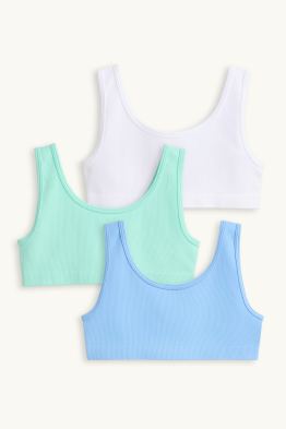 Paquet de 3 - bustier - de canalé