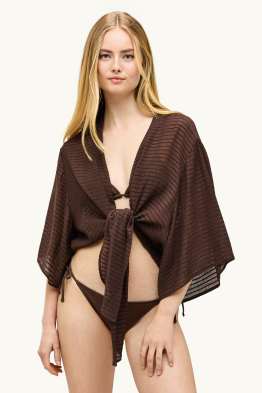 Chemisier de plage noué - texturé