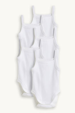 Confezione da 5 - body neonati - a coste