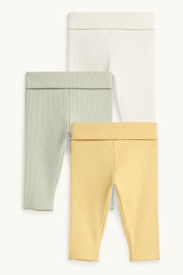 Multipack of 3 - baby leggings - skinny rib