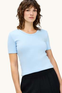 V-neck T-shirt - slim fit - skinny rib