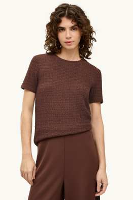 T-Shirt - Regular Fit - strukturiert