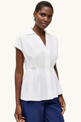 Bluse mit V-Ausschnitt