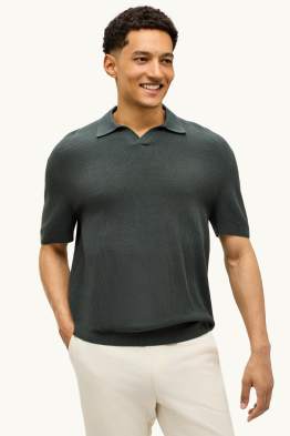 Strick-Poloshirt - Relaxed Fit
