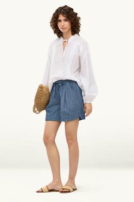 Shorts - vita media - look jeans