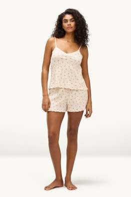 Multipack 2er - Pyjama-Shorts - geblühmt