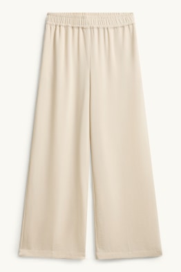 Stoffhose - Mid Waist - Palazzo