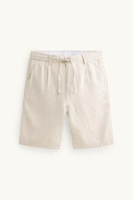 Shorts - Leinen-Mix