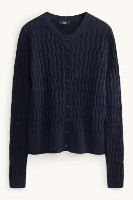 Gilet en maille - motif tressé