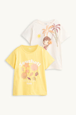 Multipack 2er - Mädchen und Strand - Kurzarmshirt