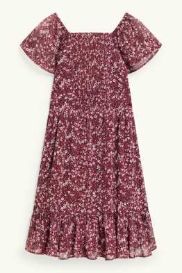Robe en mousseline - à fleurs