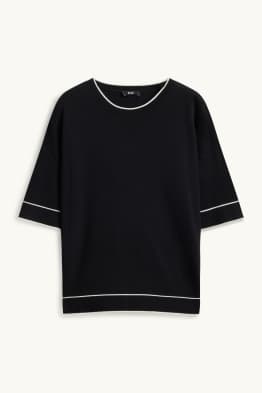 Strickpullover - kurzarm