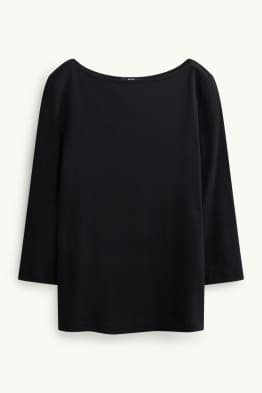 Longsleeve - slim fit - ribstof