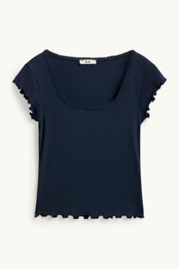T-shirt - slim fit - geribd