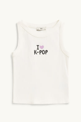 Samarreta sense mànigues - acanalada