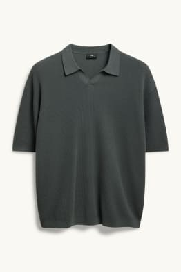 Polo - relaxed fit - finition texturée