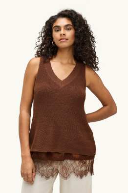 Ensemble - pull sans manches et top - 2 pièces