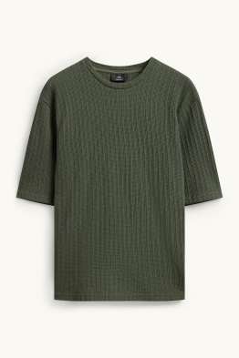 T-Shirt - Relaxed Fit - strukturiert
