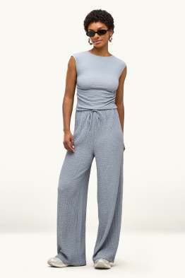 Pantaloni - vita media - loose fit - tramati