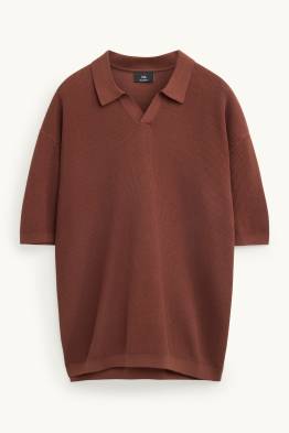 Poloshirt - Relaxed Fit - strukturiert