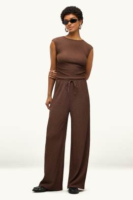 Pantaloni - vita media - loose fit - tramati