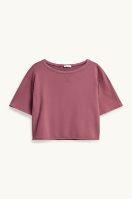 Tricou crop - supradimensionat