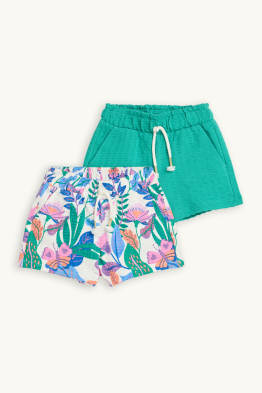 Lot de 2 - shorts - finition texturée