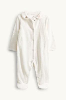 Little bear - baby sleepsuit - ribbed