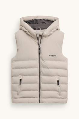 Doudoune sans manches avec capuche - finition déperlante