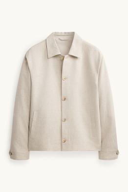 Sobrecamisa - regular fit - Kent - mescla de lli