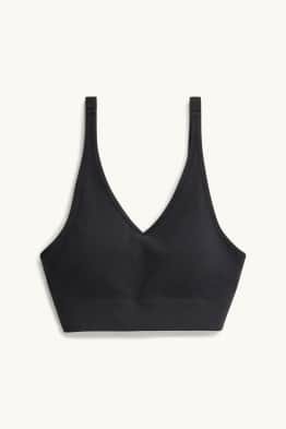 Sport-BH - voorgevormd - ribstof - seamless