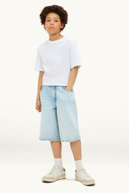 Denim Bermuda shorts