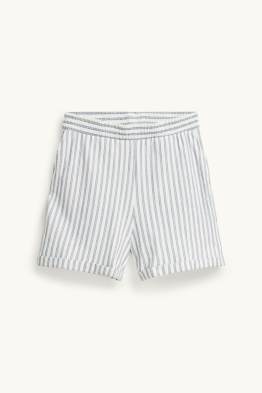 Shorts - Mid Waist - gestreift
