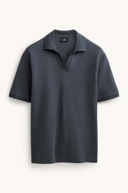 Poloshirt - Relaxed Fit - strukturiert
