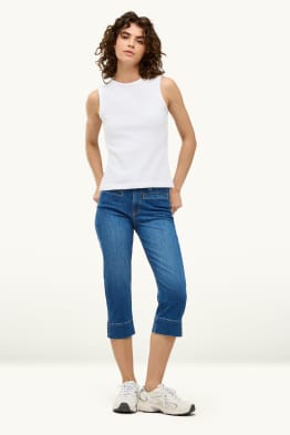 Capri jeans - mid-rise waist - slim fit - LYCRA®