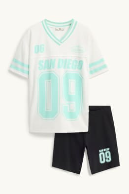 San Diego - set - short sleeve T-shirt and leggings - 2 piece