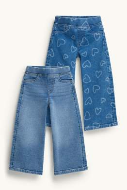 Inimă - multipack 2 perechi - wide leg jeggings