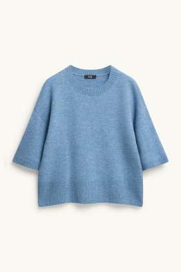 Strickpullover - kurzarm