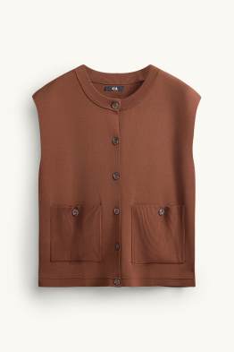 Gebreid gilet