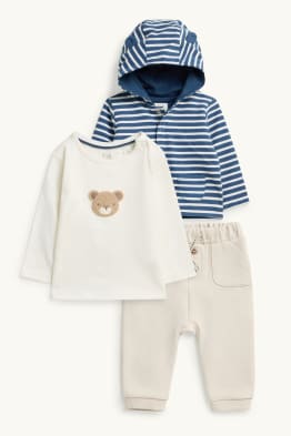 Teddybär - Baby-Outfit - 3 teilig