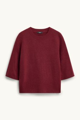 Strickpullover - kurzarm