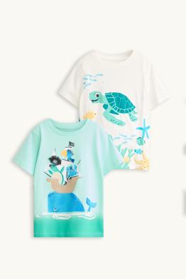 Lot de 2 - animaux marins - T-shirts