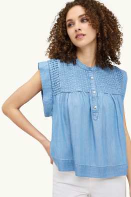 Bluse - Jeans-Look