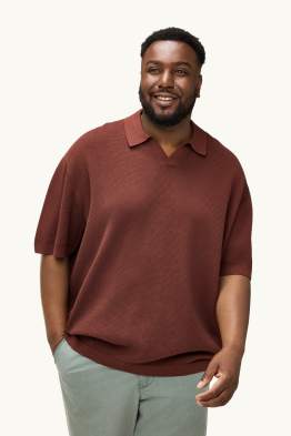 Poloshirt - Relaxed Fit - strukturiert